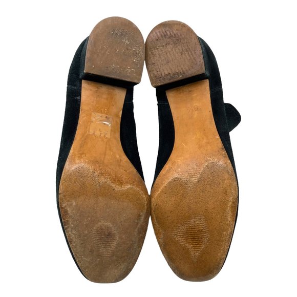 Madewell the Walker black suede heeled chelsea ankle boots  Madewell Walker Chelsea Black Suede Ankle Boots- Size 8.5